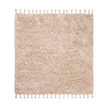 Amass long pile rug 140x140 cm - Off-white - Ferm Living