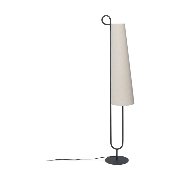 Ancora floor lamp - Black-Natural - Ferm Living