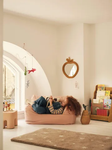 Apple braided mirror - Natural, 40x3x45 cm - Ferm Living