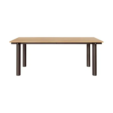 Atura dining table - Dark chocolate-oak veneer, 90x200 cm - Ferm Living
