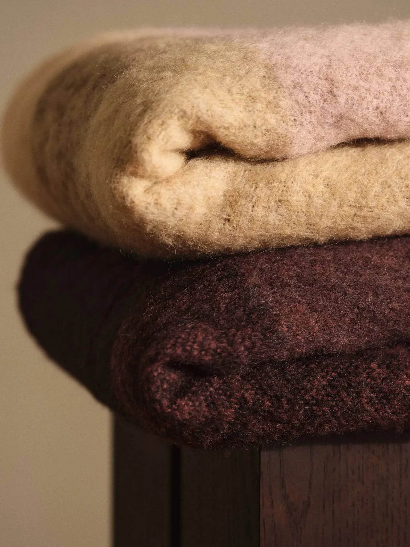 Blur mohair throw, Butter-pale rose, 130x170 cm Ferm Living