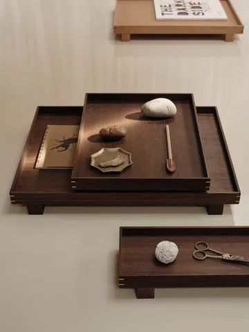 Bon wooden tray X small - Smoked oak - Ferm Living