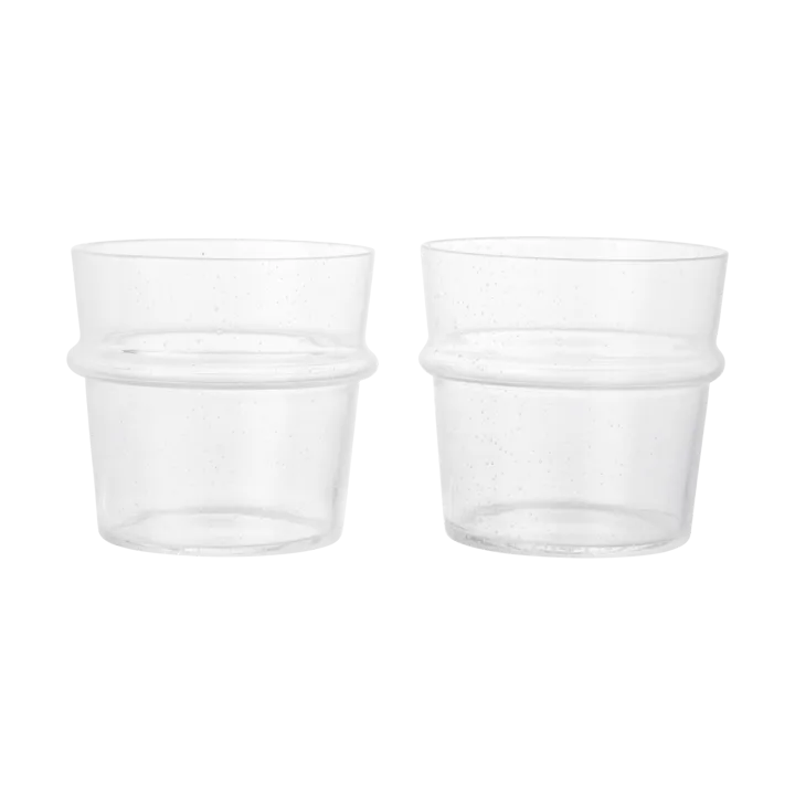 Boya drinking glass low 30 cl 2-pack - Clear - Ferm Living