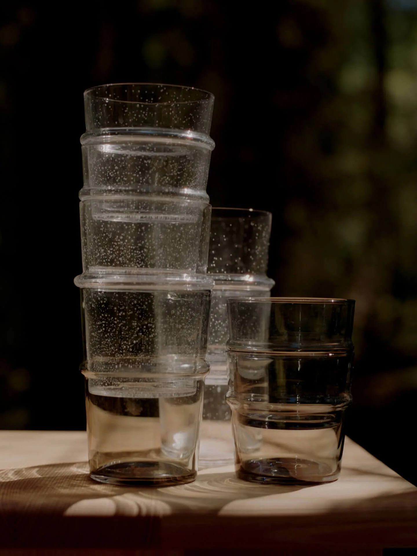 Boya drinking glass tall 45 cl 2-pack, Smoked Grey Ferm Living