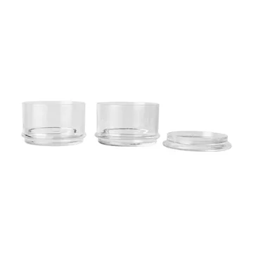 Boya stackable jars - 2 pieces, Clear - Ferm Living