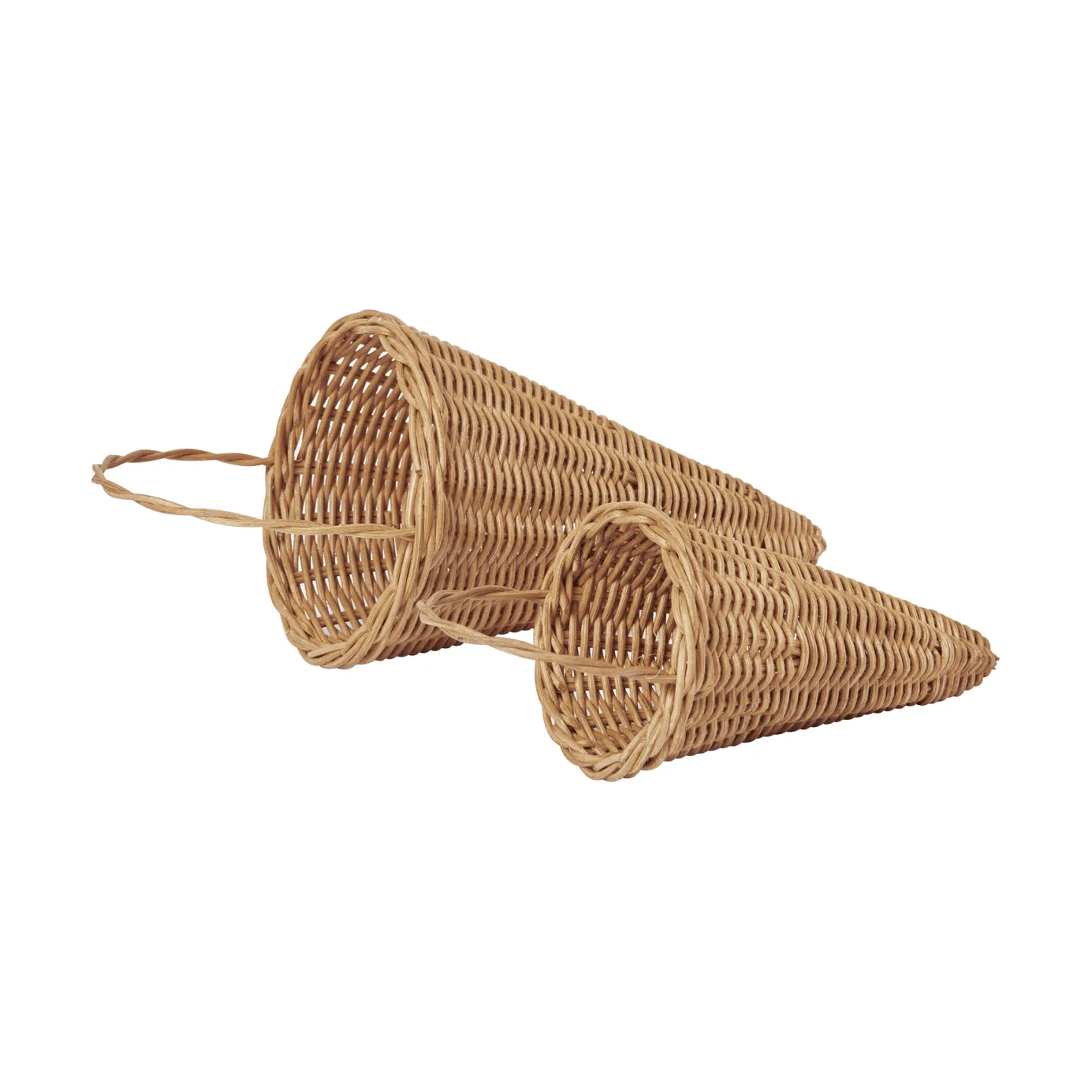 Braided cones Christmas ornament 18 cm, Natural Ferm Living