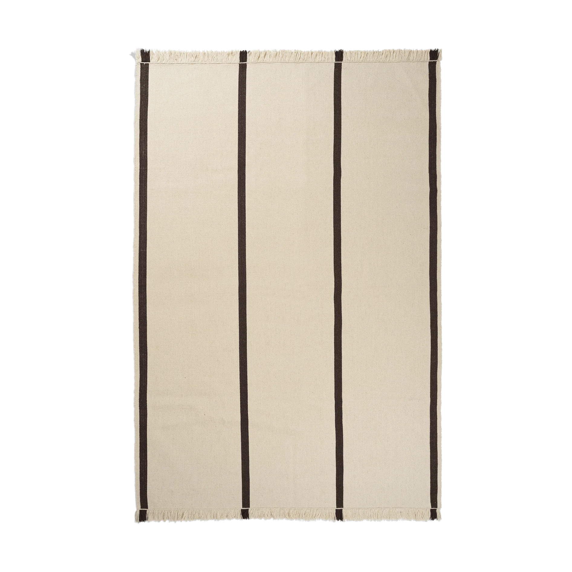 Calm kelim carpet, Off-white, Coffee, 200x300 cm Ferm Living