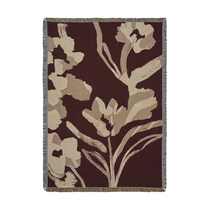 Cilla throw blanket - Dark pecan, 120x170 cm - Ferm Living