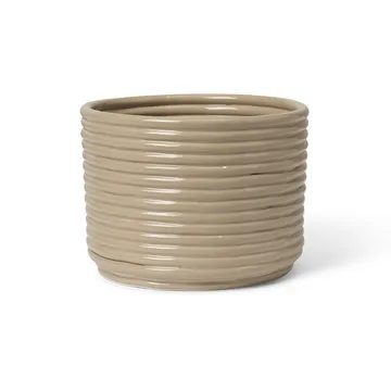 Corduroy flower pot Ø20x15 cm - Cashmere - Ferm Living