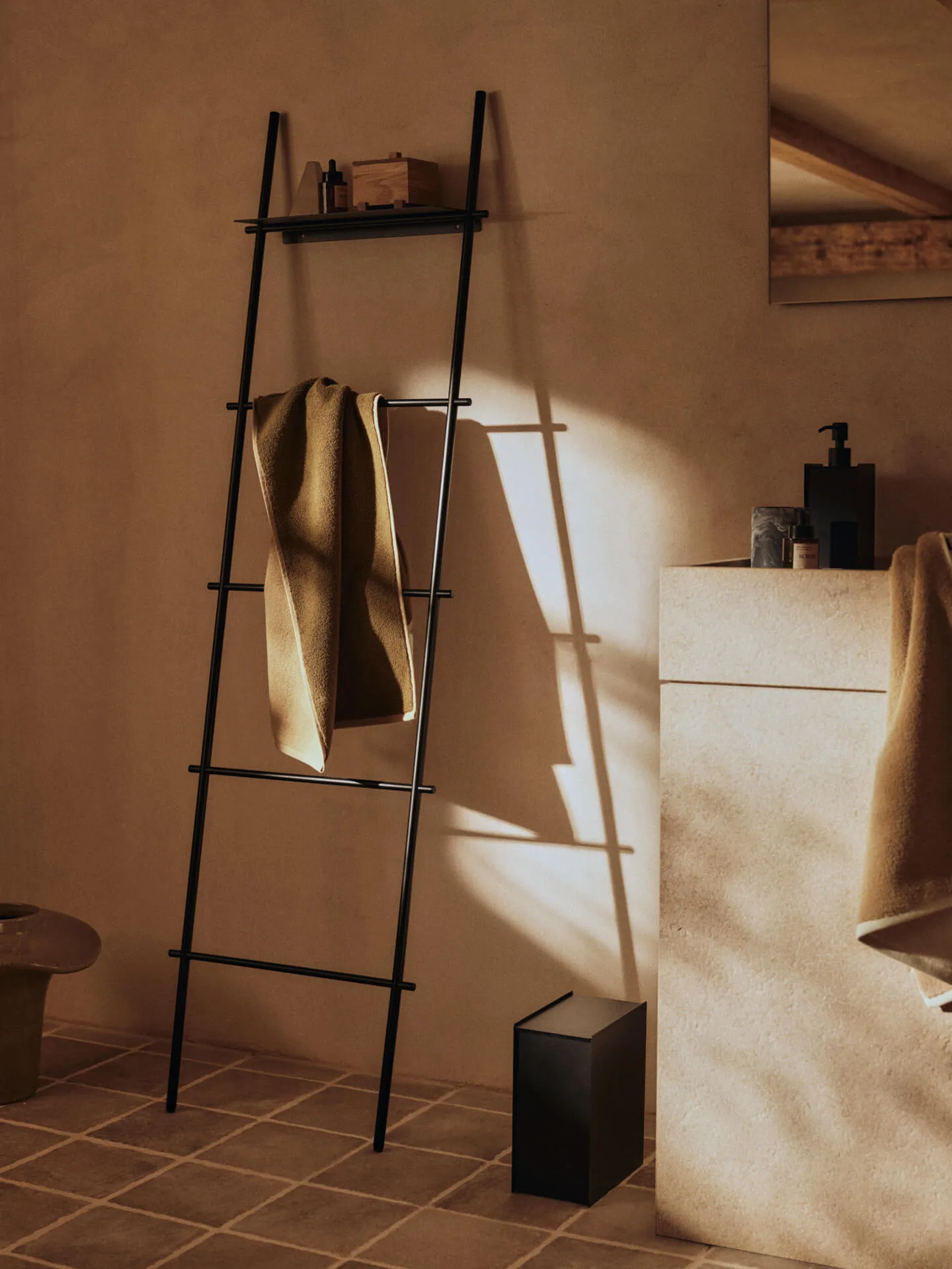 Ekko bath towel, Olive-cashmere, 70x140 cm Ferm Living