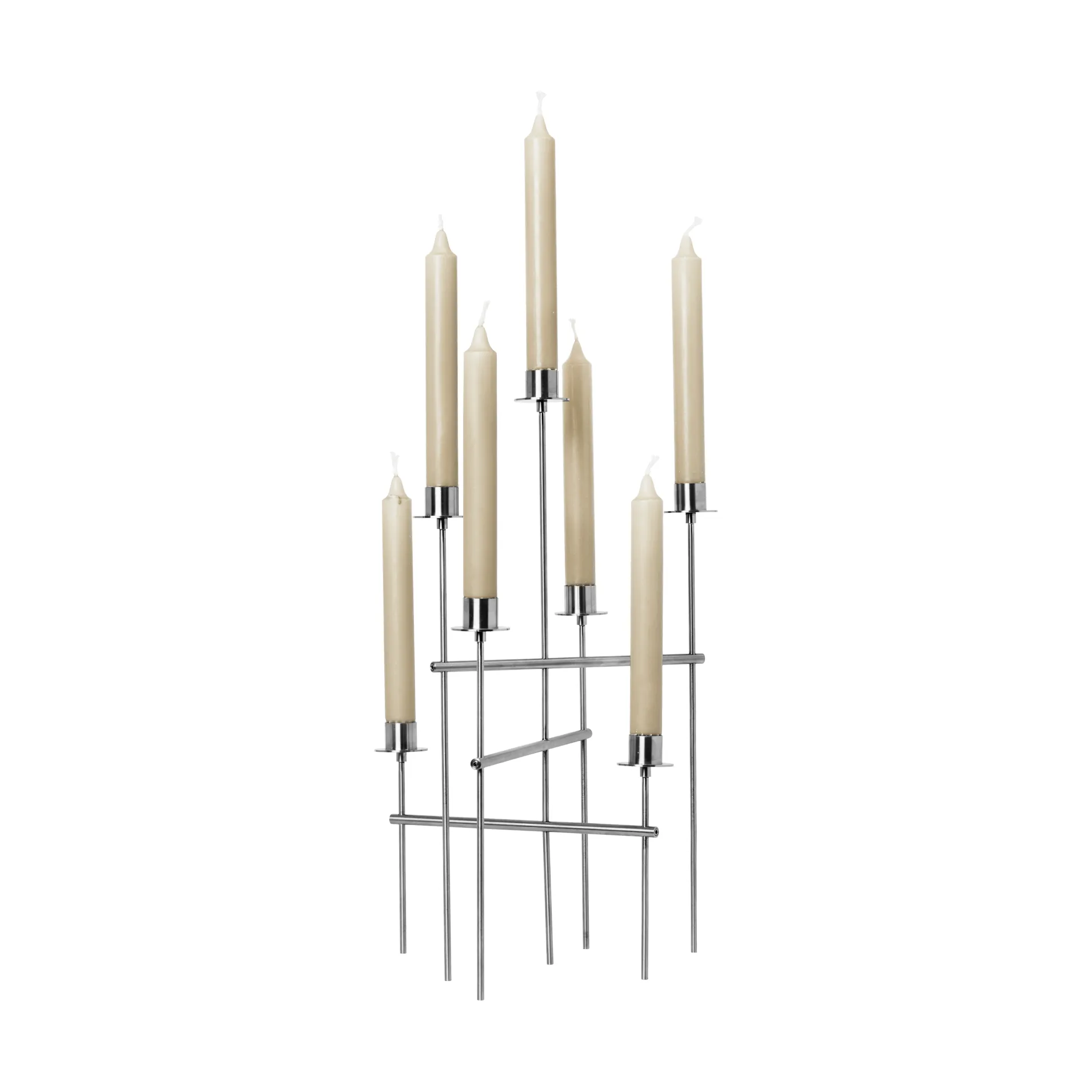 Elysia candlestick, Brushed stainless steel Ferm Living