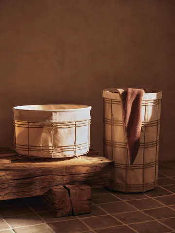 Fio storage basket - Cashmere-natural, Ø53x30.2 cm - Ferm Living