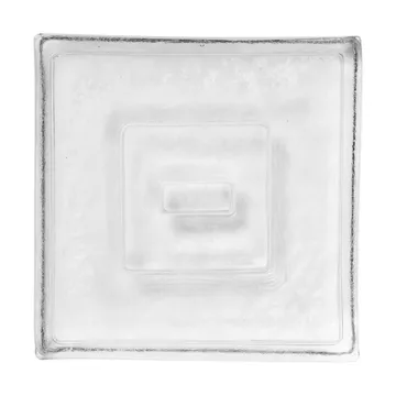 Gradia candle holder square 16x16 cm - Clear - Ferm Living