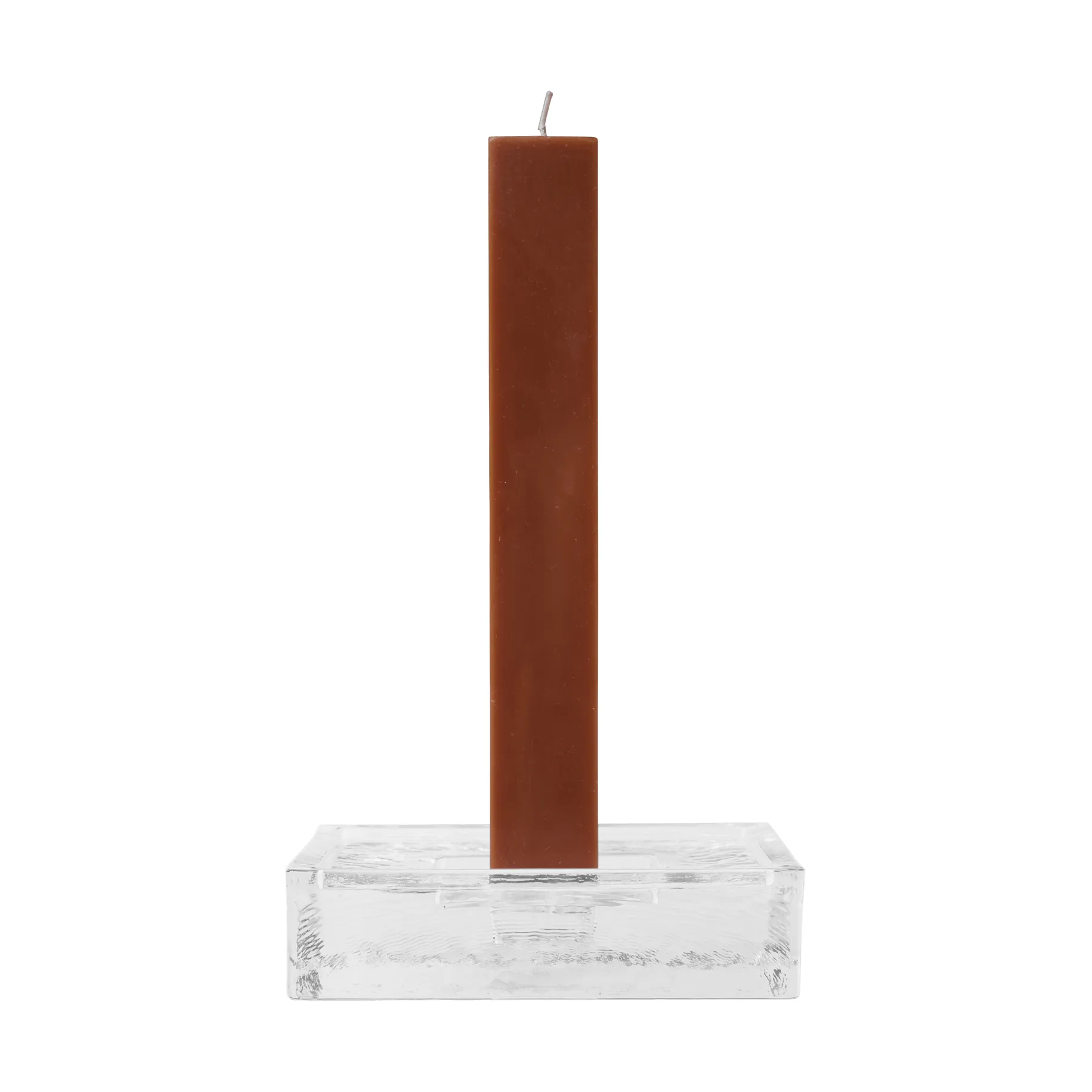 Gradia candle holder square 16x16 cm, Clear Ferm Living