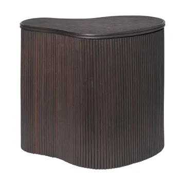 Isola side table with storage - Dark stained - Ferm Living
