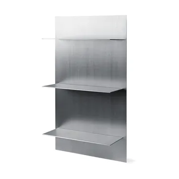Lager wall shelf triple 55x100 cm - Aluminium - Ferm Living