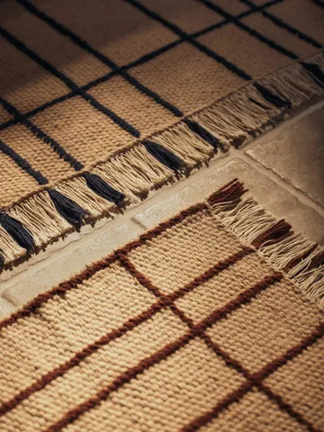 Late rug - Parchment-indigo, 170x240 cm - Ferm Living