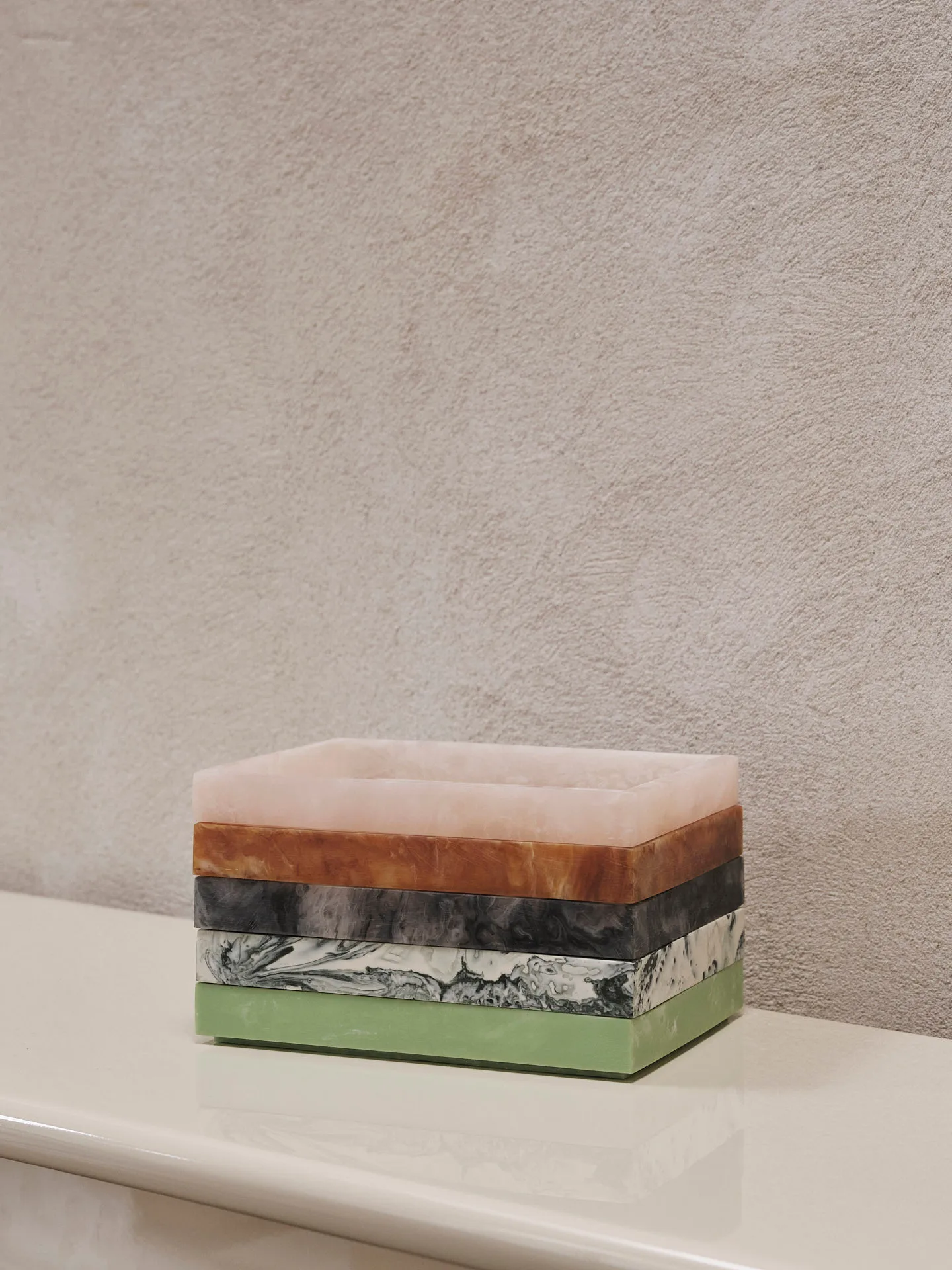 Mist decorative tray 10x15 cm, Charcoal Ferm Living