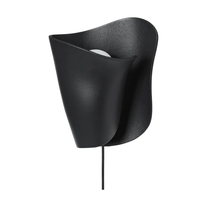 Oyster wall sconce wall lamp - Black - Ferm Living