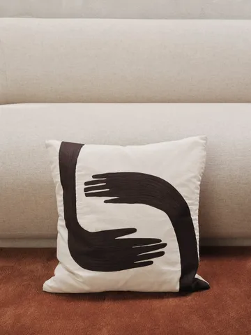 Pose cushion 50x50 cm - Coffee-undyed - Ferm Living