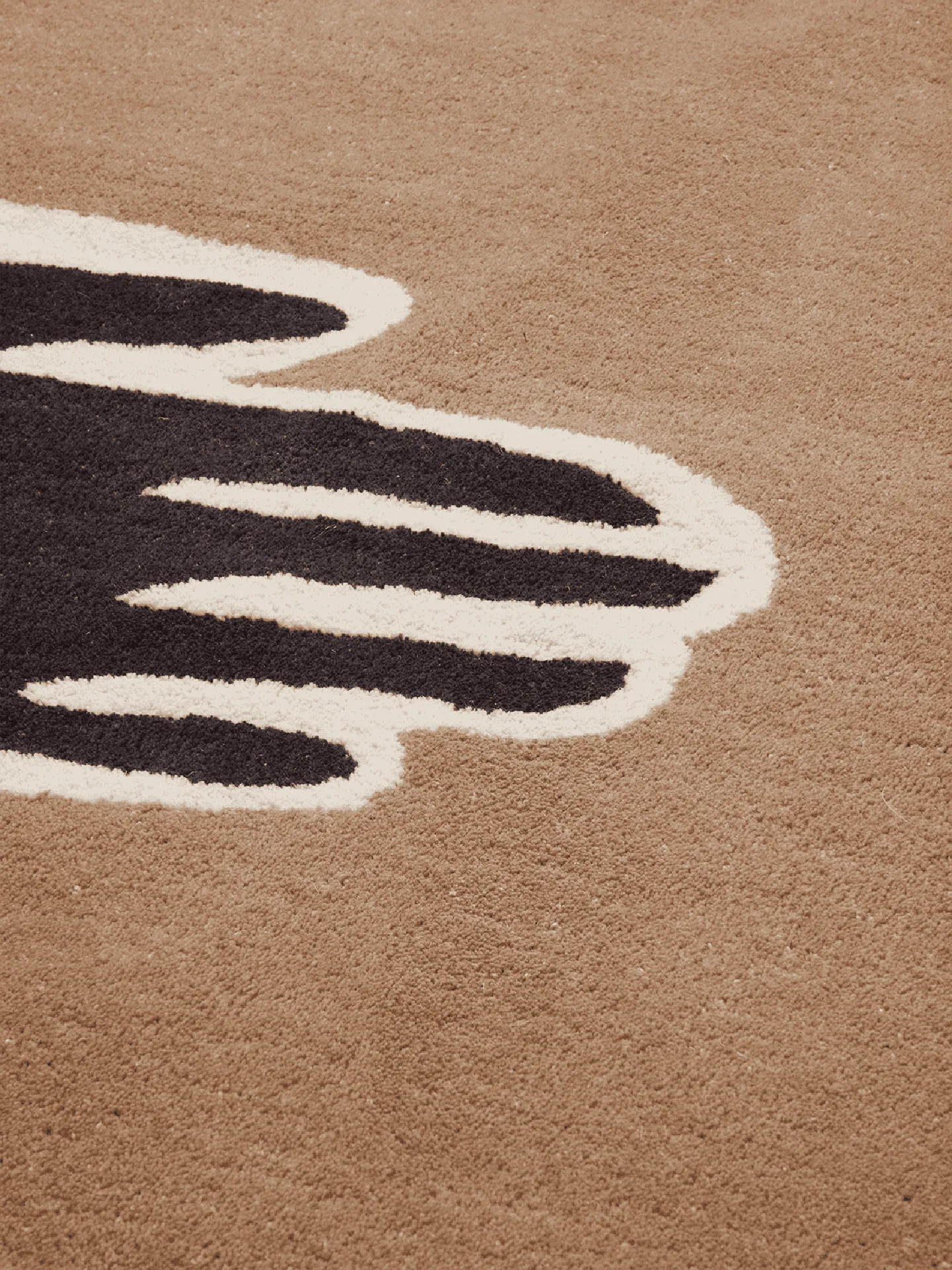 Pose rug, Coffee-off white, 140x200 cm Ferm Living