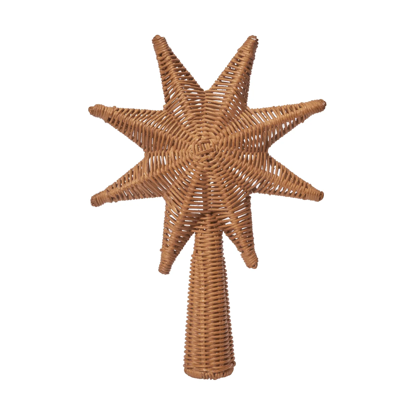 Rattan christmas tree top star tree topper, Natural, 29,5 cm Ferm Living