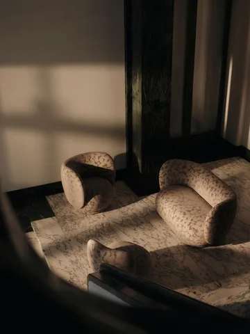 Rico lounge chair piccolo - Cilla-Taupe - Ferm Living