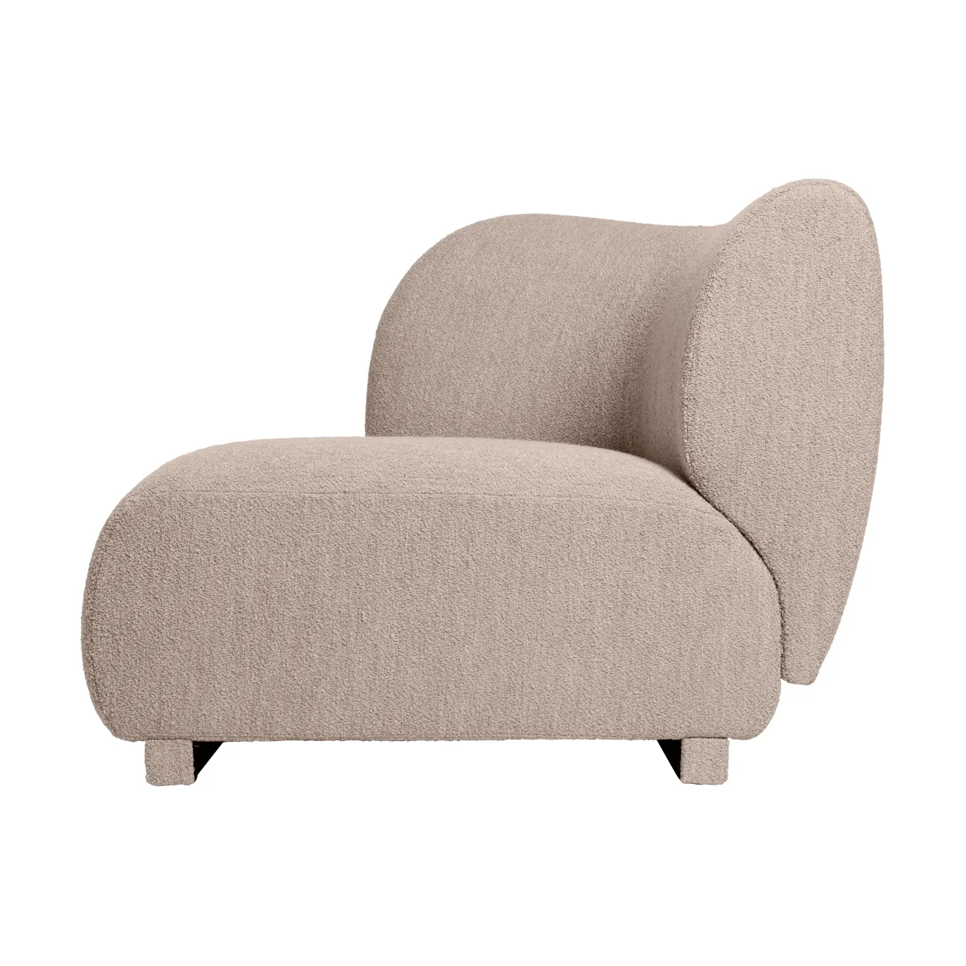 Rico sofa module armrest L Soft Bouclé, Natural Ferm Living
