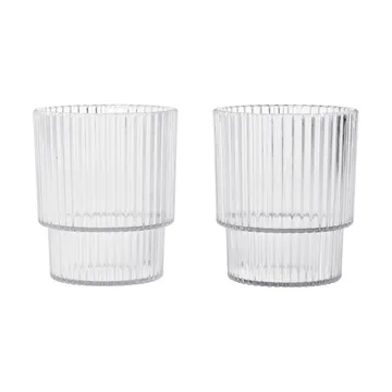 Ripple kids glass - Clear, 2-pack - Ferm Living