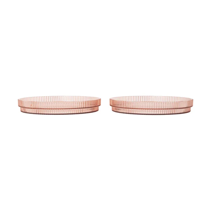 Ripple kids plate - Blush, 2-pack - Ferm Living