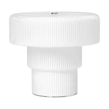 Ripple portable table lamp - White, 16.5 cm - Ferm Living