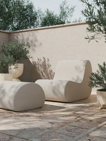Rouli center module sofa pure bouclé - Off-white - Ferm Living