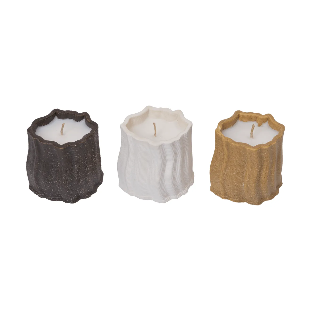 Rylith scented candle 13h 3 pieces, Figs, lemongrass, chamomile Ferm Living