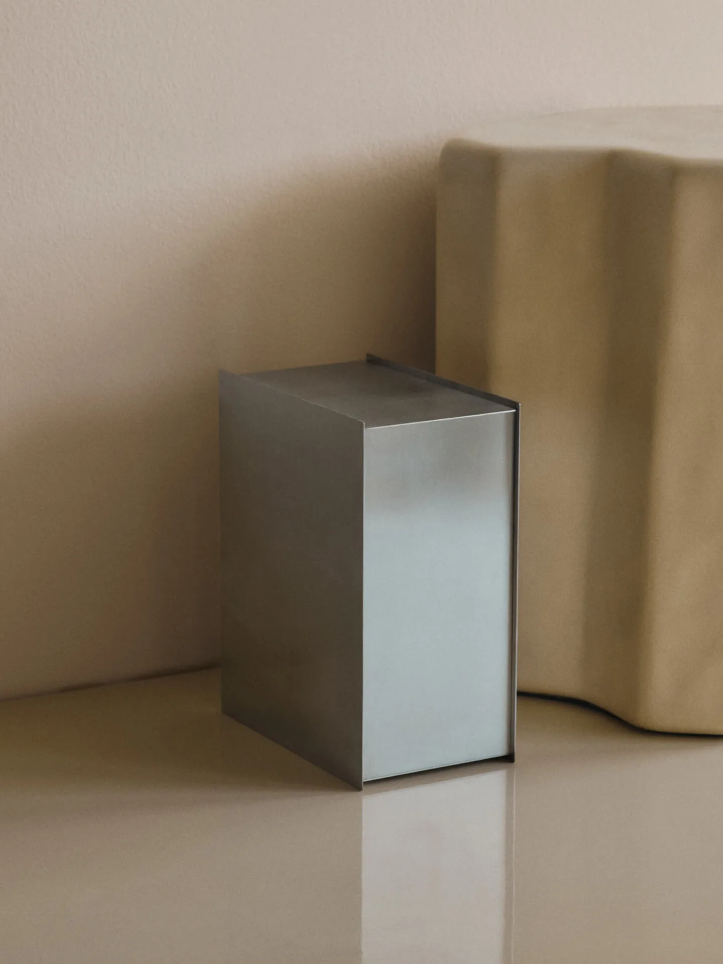 Same bin, Brushed stainless steel Ferm Living