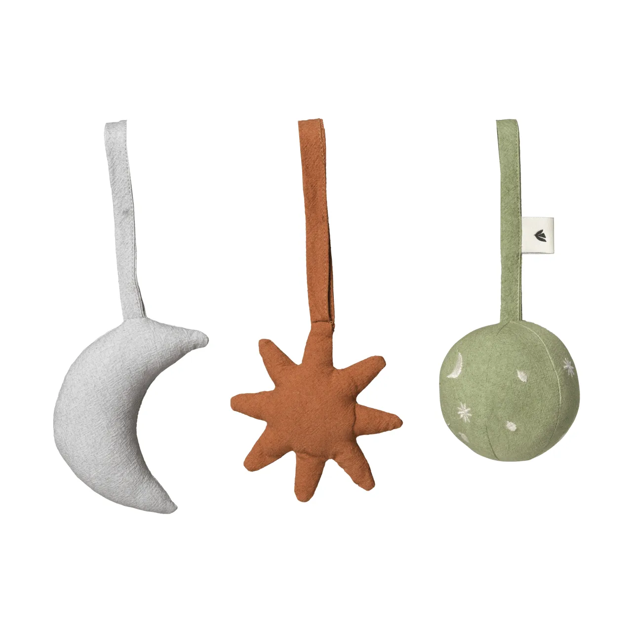 Skye baby toys 3 pieces, Tea green Ferm Living