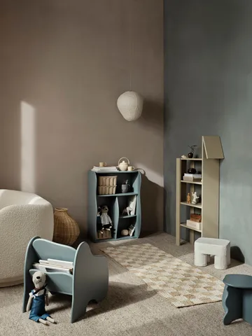 Slope bookshelf 66x95 cm - Storm - Ferm Living