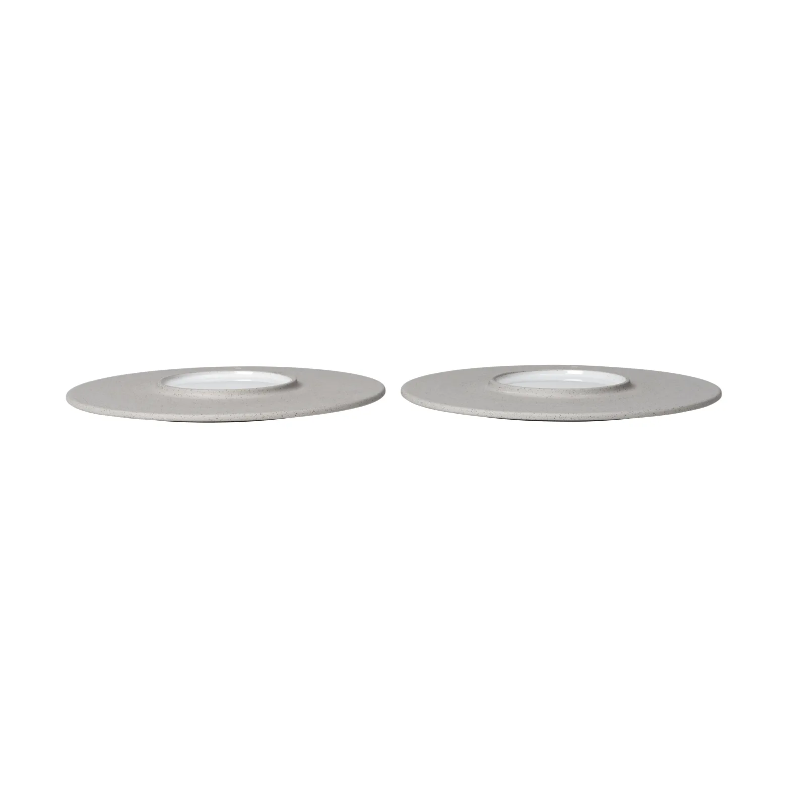 Sonae plate 2-pack, Grey-white, Ø22 cm Ferm Living