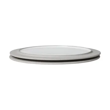 Sonae plate 2-pack - Grey-white, Ø28 cm - Ferm Living