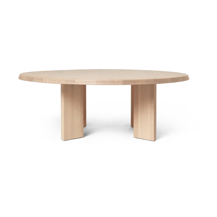 Tarn coffee table 107,6x108,1 cm - White oiled beech - Ferm Living