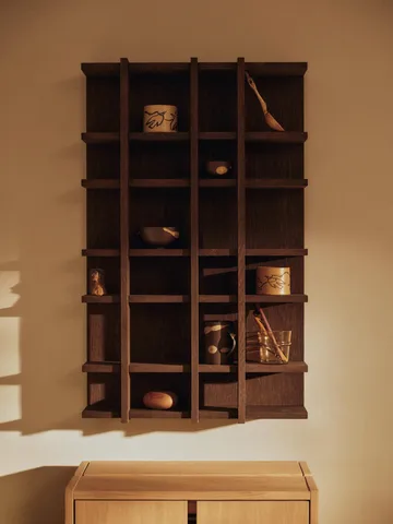 Tilem bookcase - Dark stained oak, 4x6 - Ferm Living