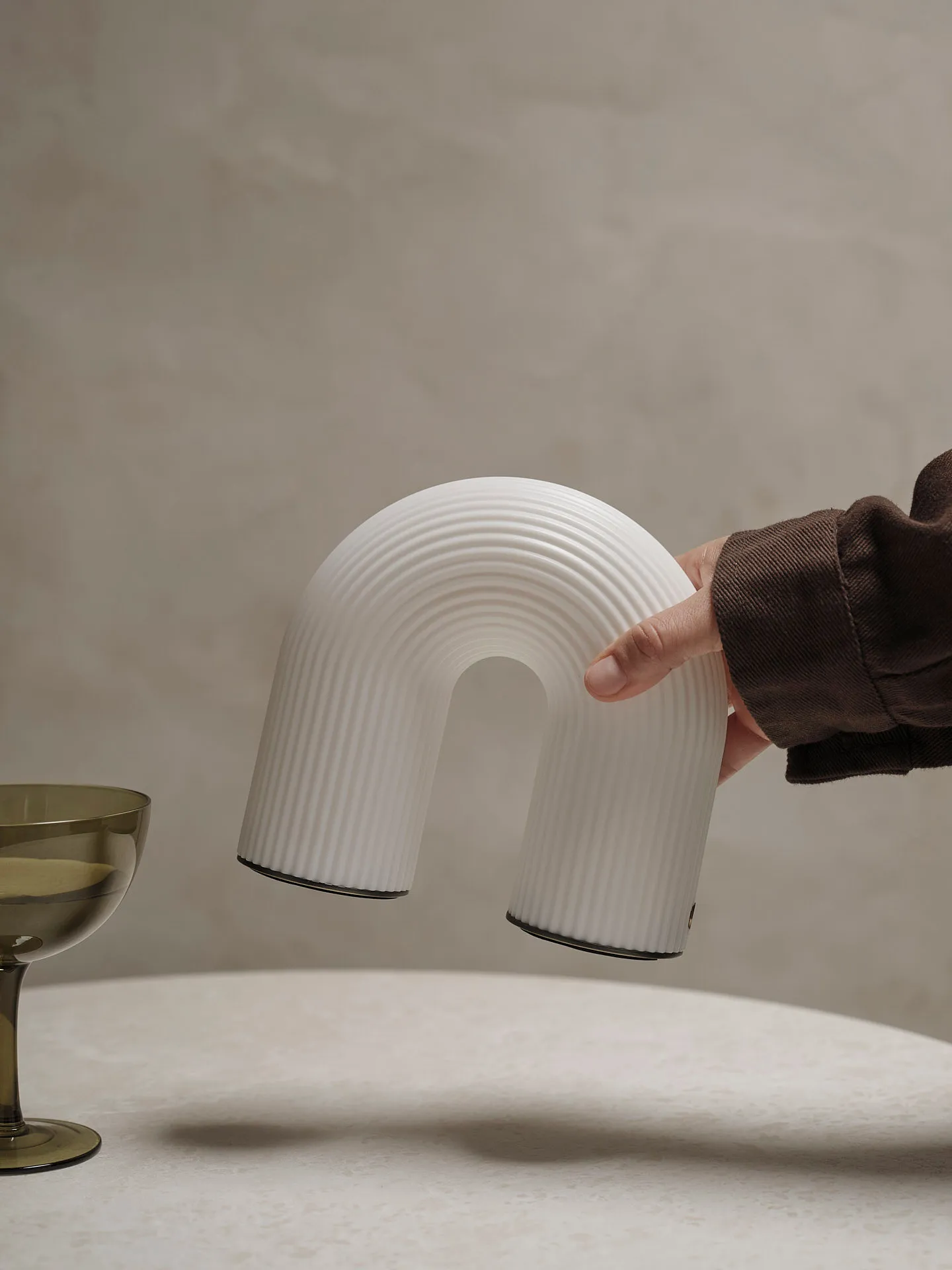 Vuelta portable table lamp, White Ferm Living