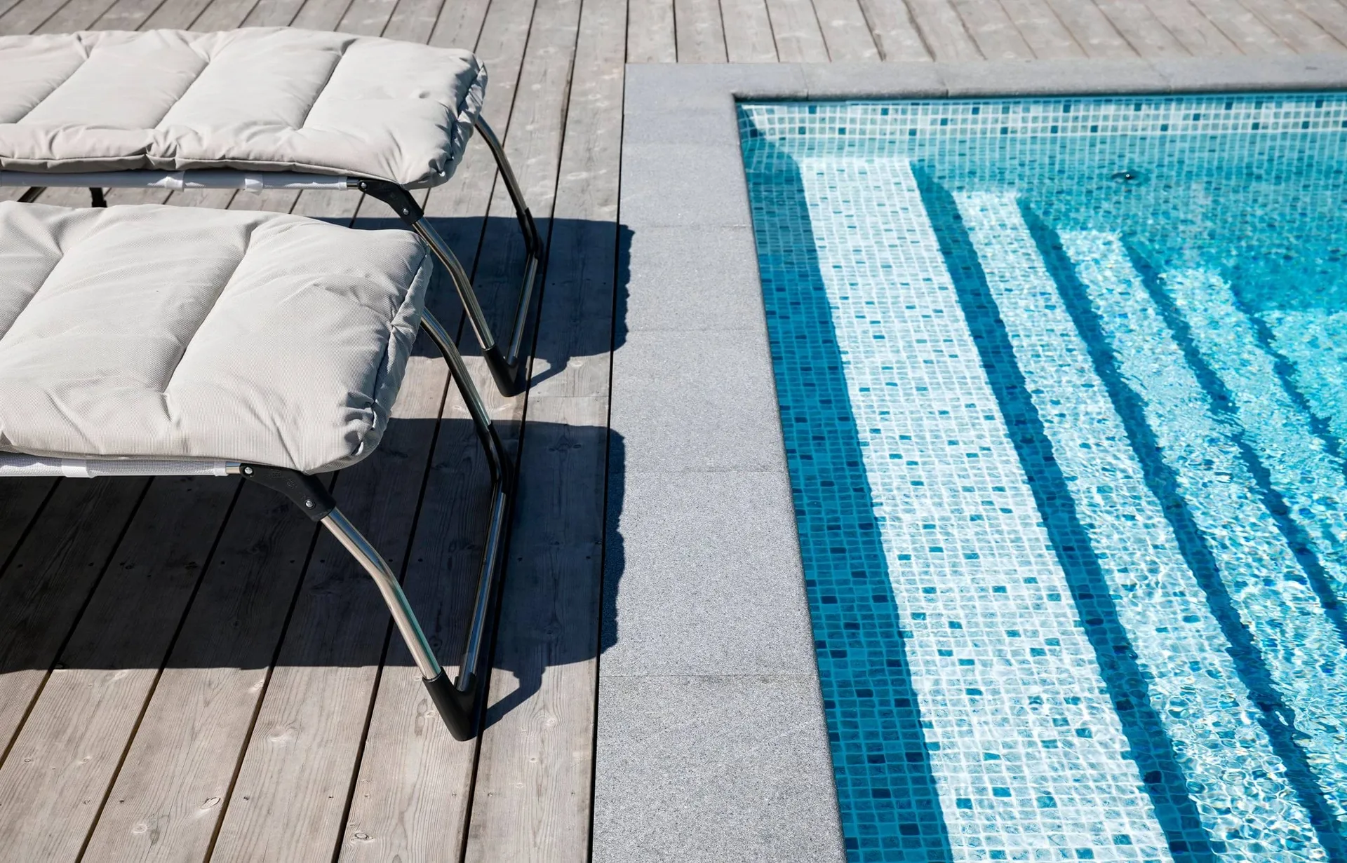 Amigo XXL Soft cushion for sun lounger, Anthracite Fiam