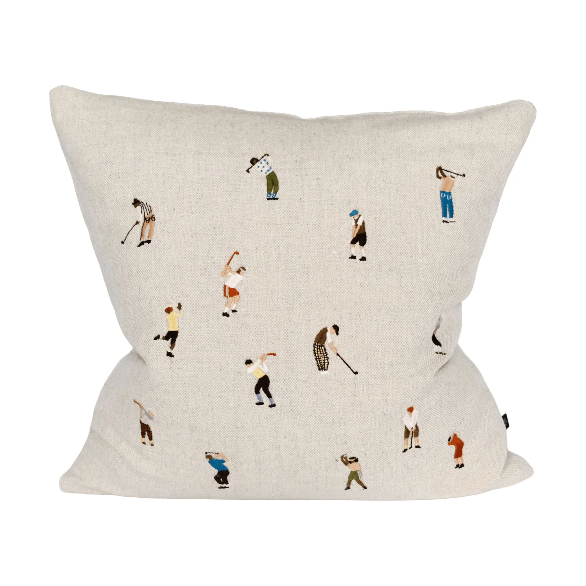 Golfers pillowcase 48x48 cm, Natural Fine Little Day
