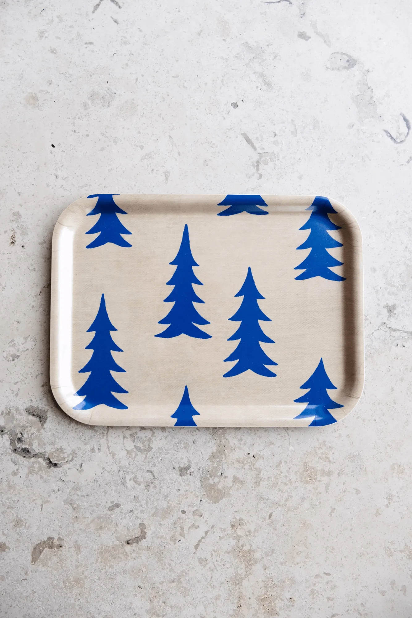 Gran tray 20x27 cm, Natural-blue Fine Little Day