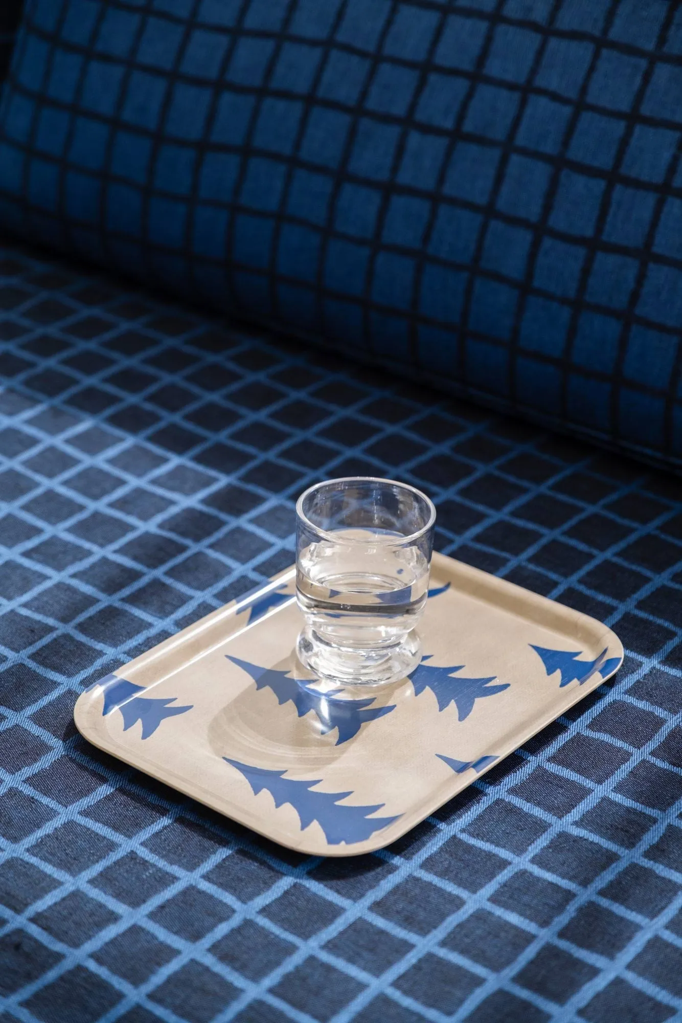 Gran tray 20x27 cm, Natural-blue Fine Little Day