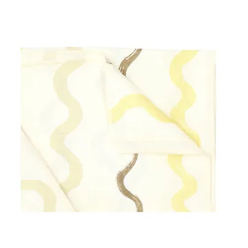 Randig table cloth 149x250 cm - White-yellow - Fine Little Day