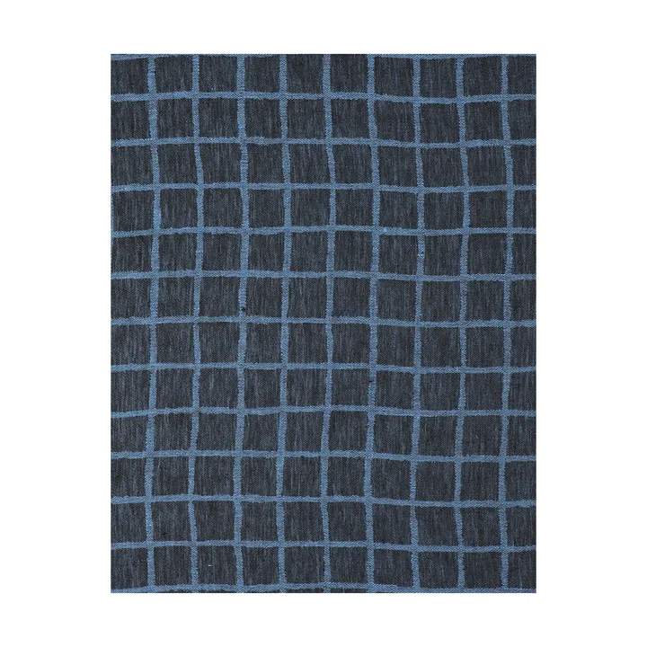 Rutig jacquard-woven table cloth 147x147 cm - Blue-black - Fine Little Day