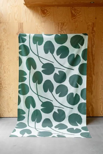 Water lilies tablecloth - Light green-green, 147x250 cm - Fine Little Day