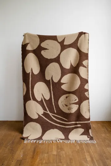 Water lilies throw 130x220 cm - Brown - Fine Little Day