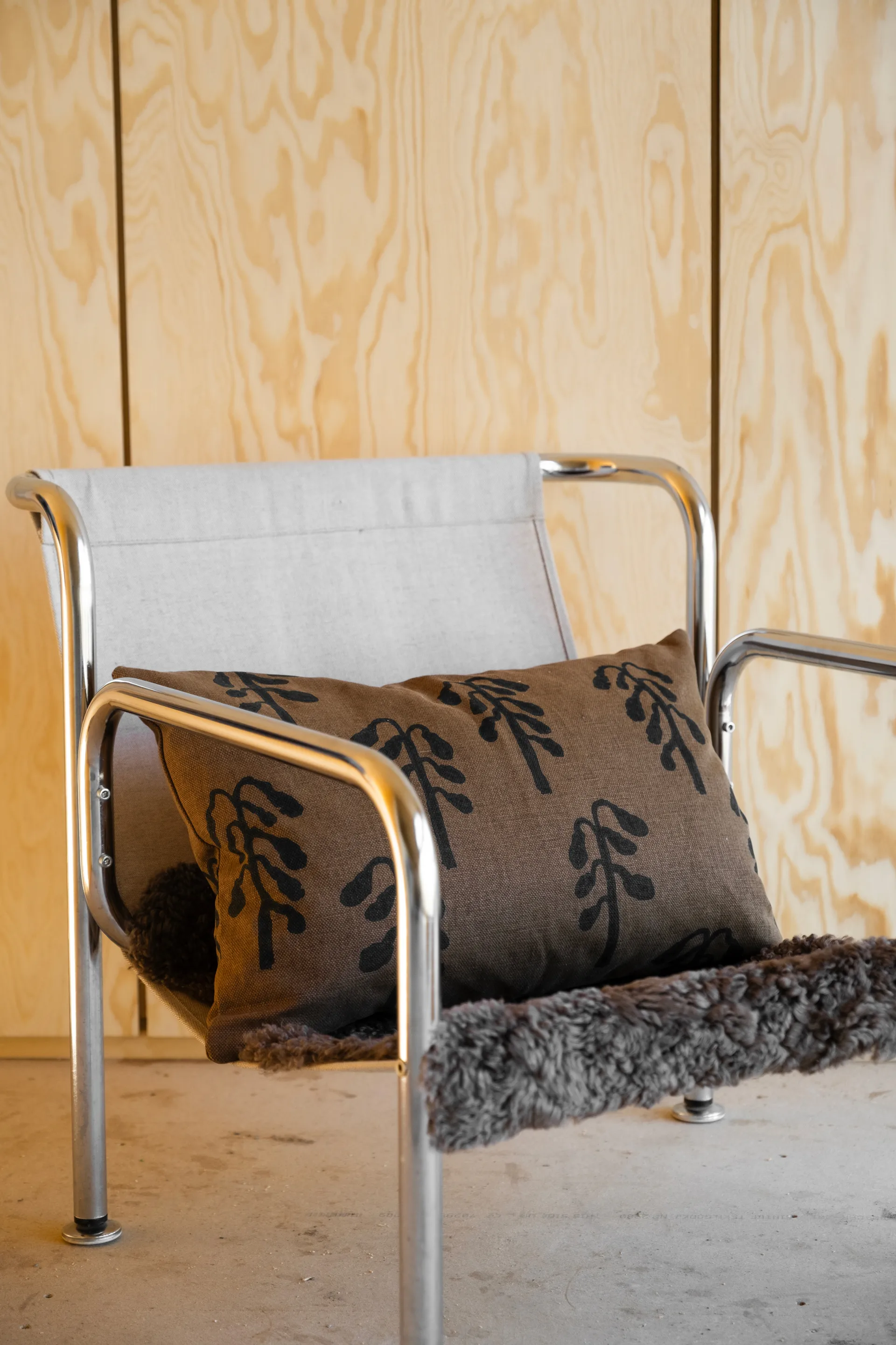 Weeping birch cushion cover, Brown, 38x58 cm Fine Little Day